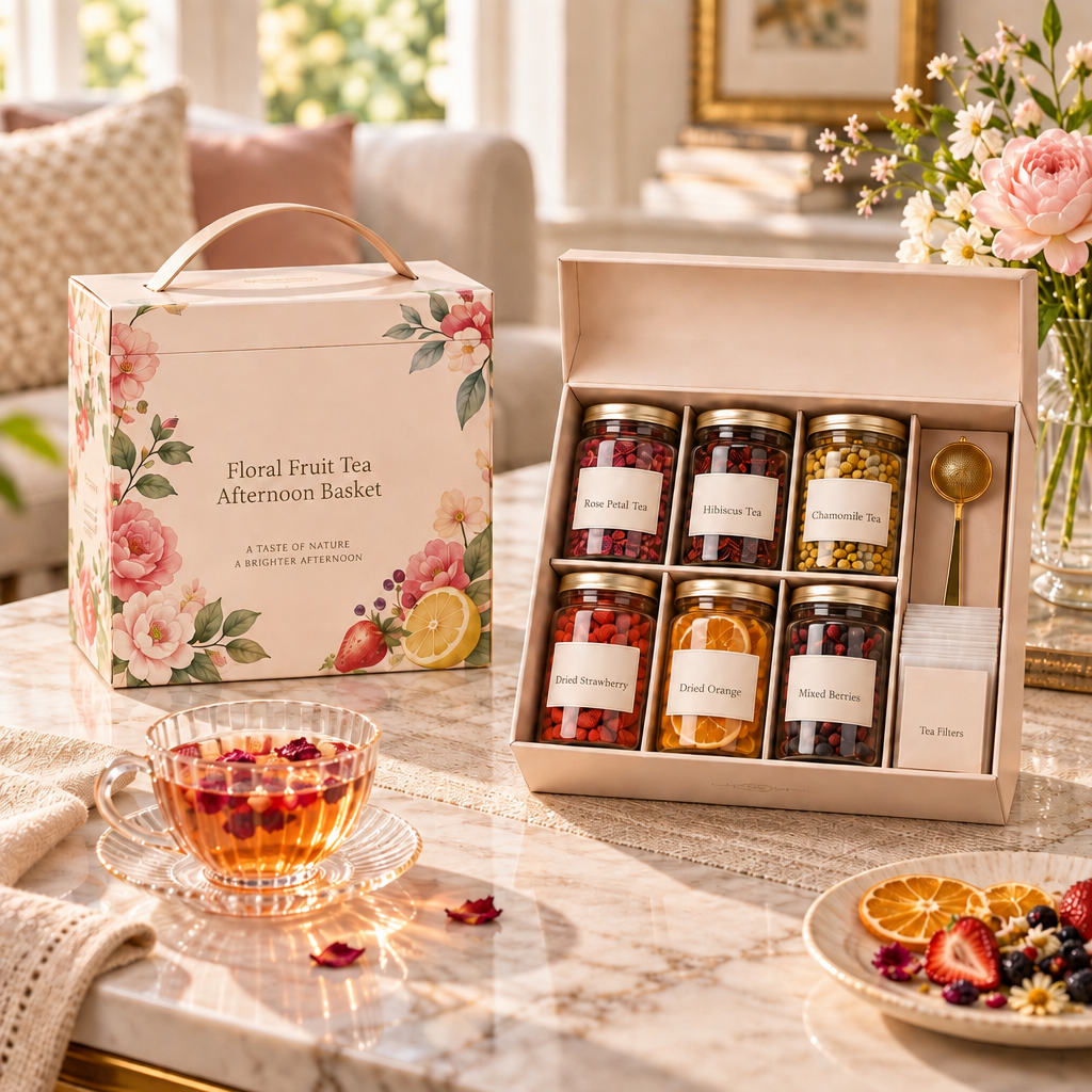 VEMQARO™ Floral Fruit Tea Afternoon Basket image 5